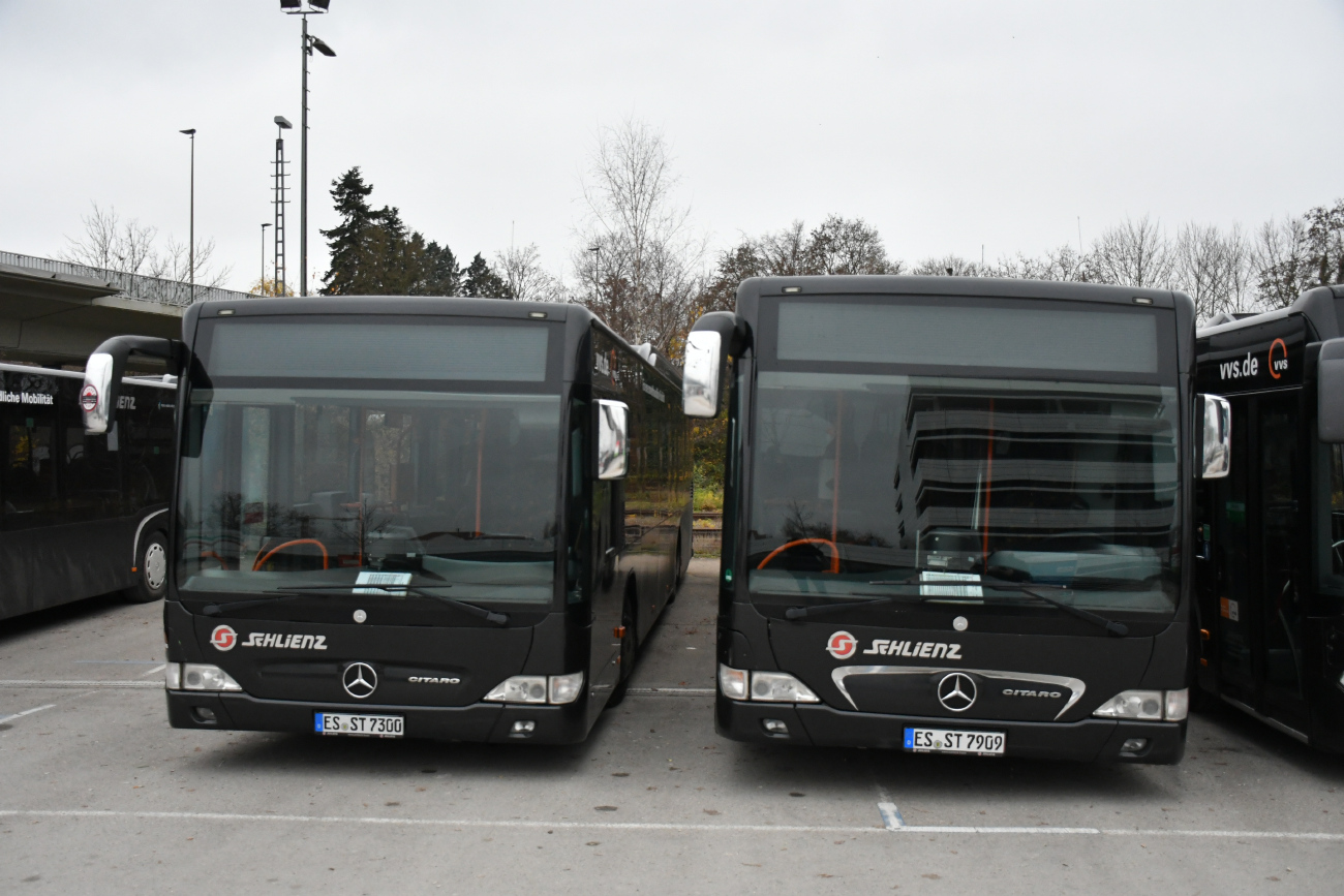 Waiblingen, Mercedes-Benz O530 Citaro Facelift LE # 7300; Esslingen am Neckar, Mercedes-Benz O530 Citaro LE # ES-ST 7909