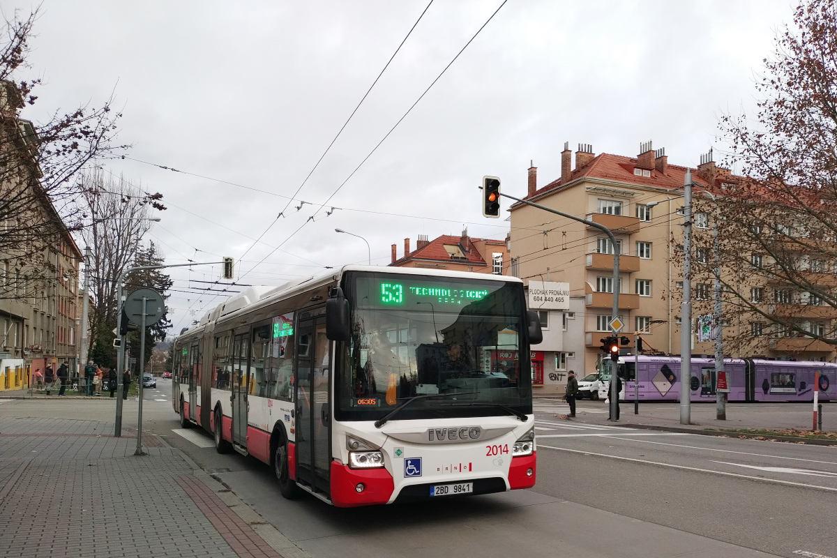 Brno, IVECO Urbanway 18M CNG č. 2014
