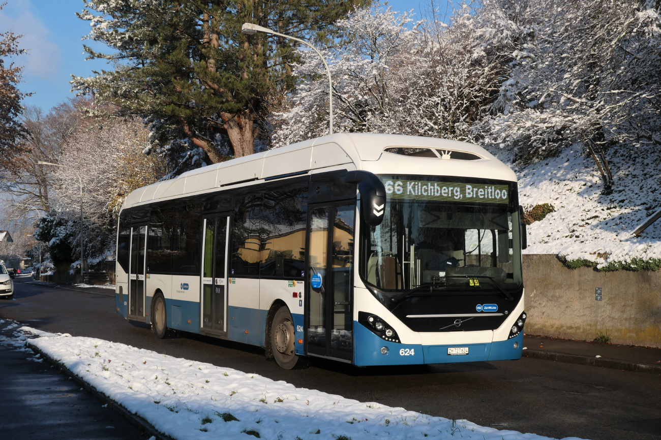 Цюрих, Volvo 7900 Electric Hybrid № 624