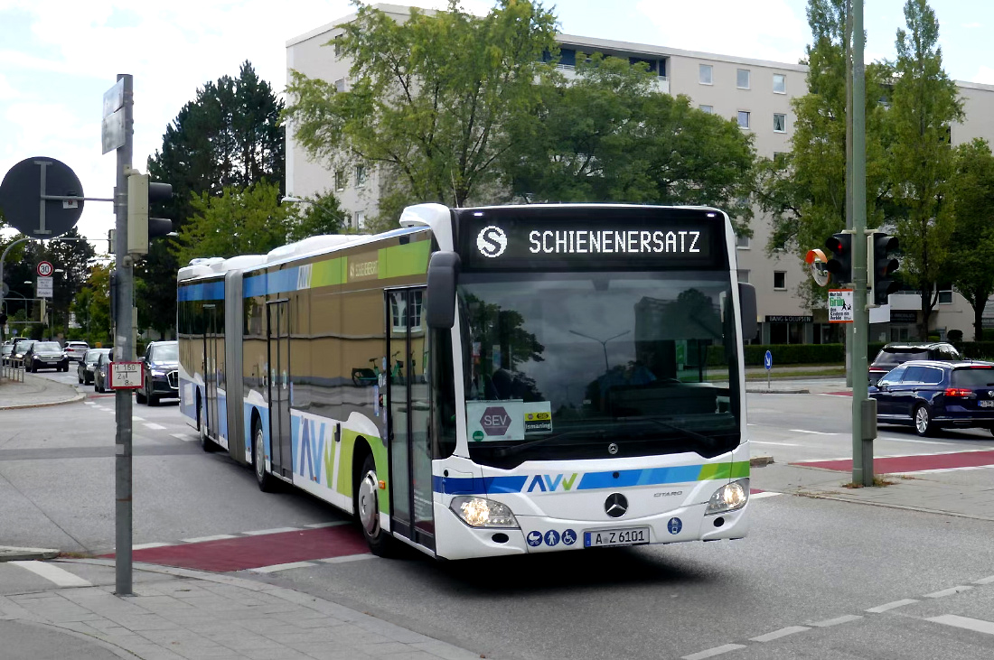 Augsburg, Mercedes-Benz Citaro C2 G Hybrid # A-Z 6101