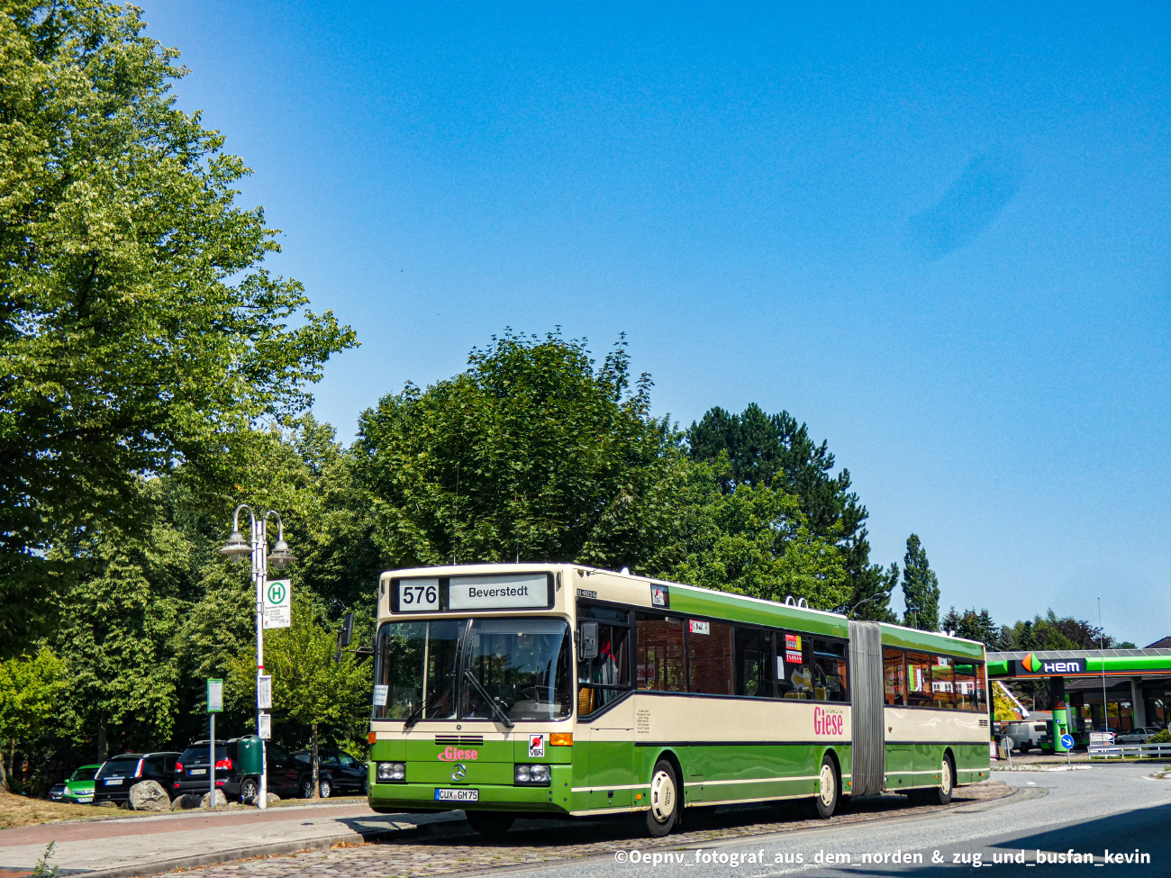 Cuxhaven, Mercedes-Benz O405G # CUX-GM 75
