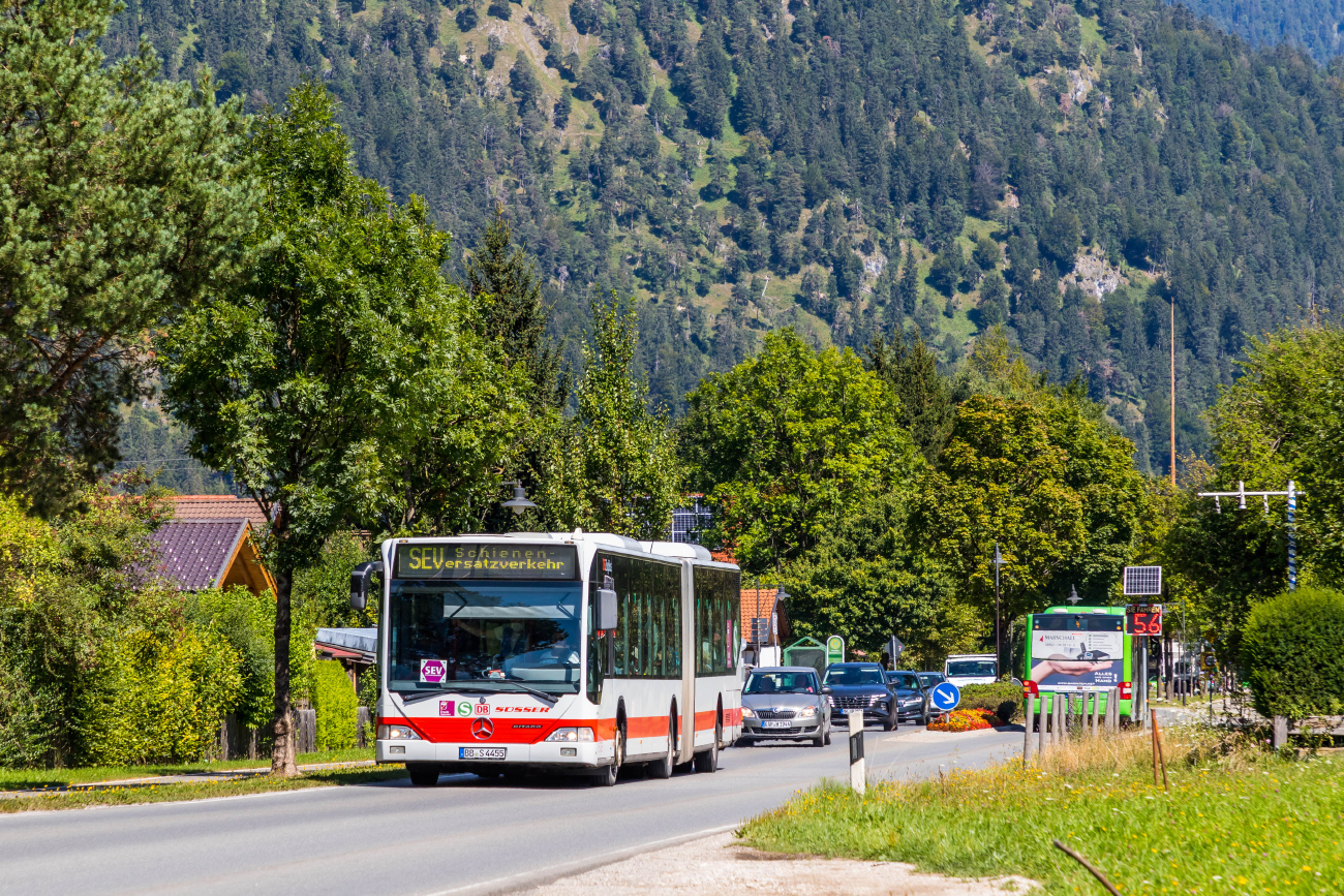 Böblingen, Mercedes-Benz O530 Citaro G # BB-S 4455; Garmisch-Partenkirchen — Ersatzverkehr Mittenwald — Garmisch-Partenkirchen — Murnau Juni-September 2022
