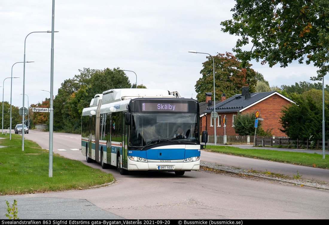 Västerås, Solaris Urbino III 18 CNG № 863