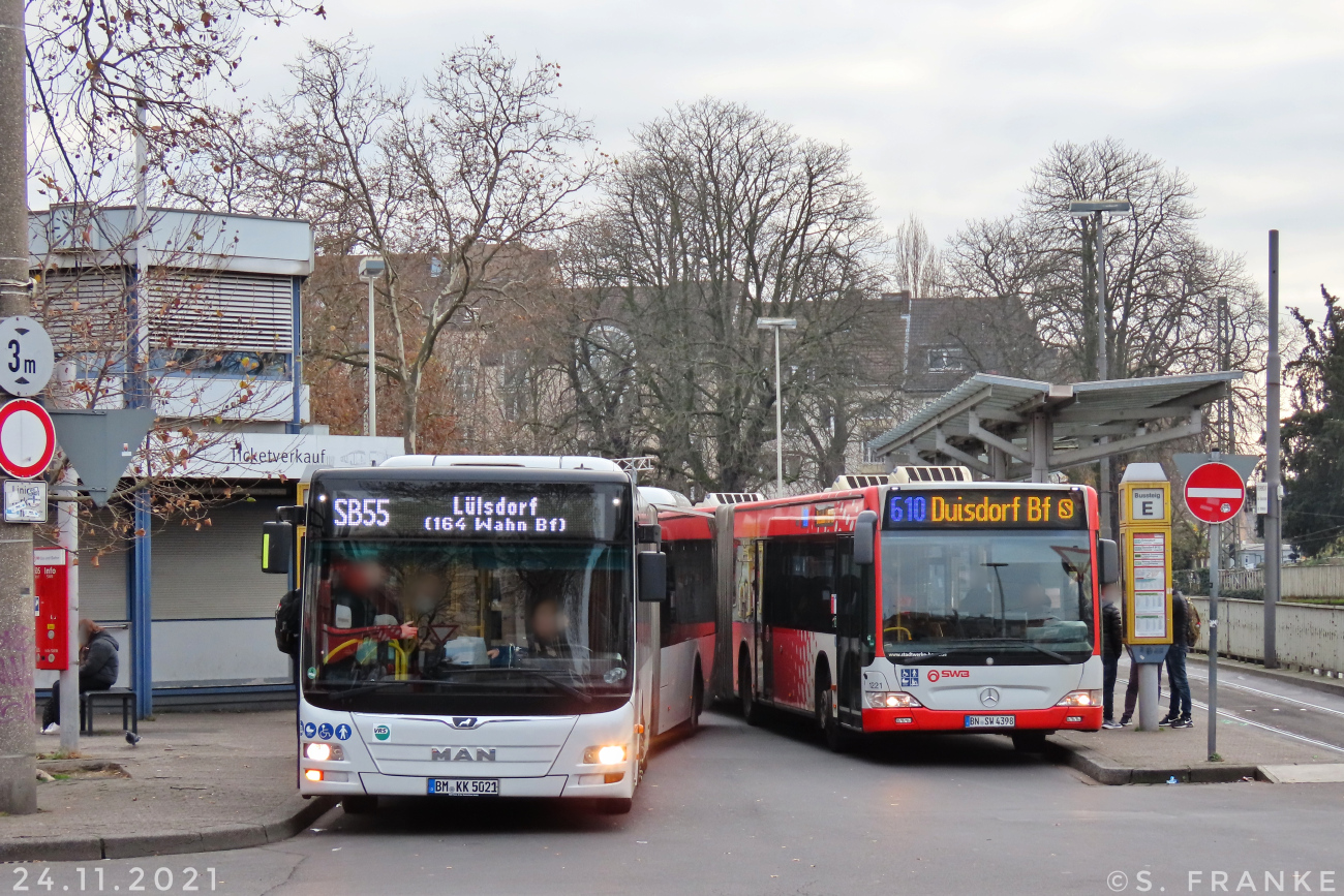 Bergheim, MAN A23 Lion's City G NG323 # BM-KK 5021; Bonn, Mercedes-Benz O530 Citaro Facelift G # 1221