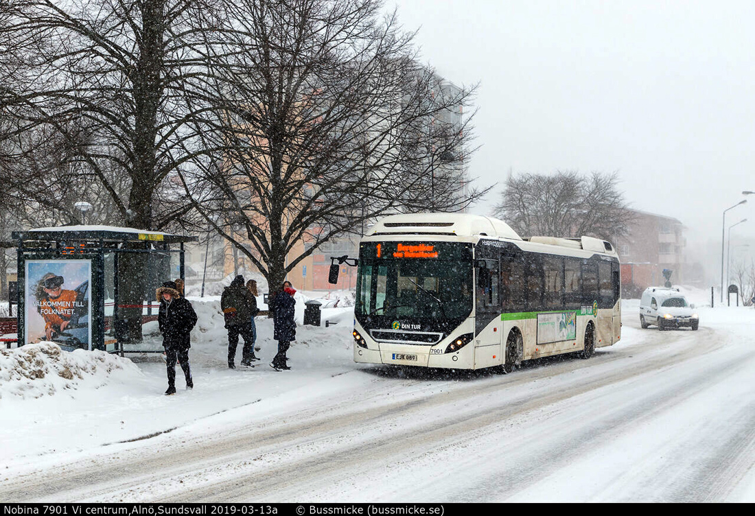 Sundsvall, Volvo 7900 Hybrid # 7901