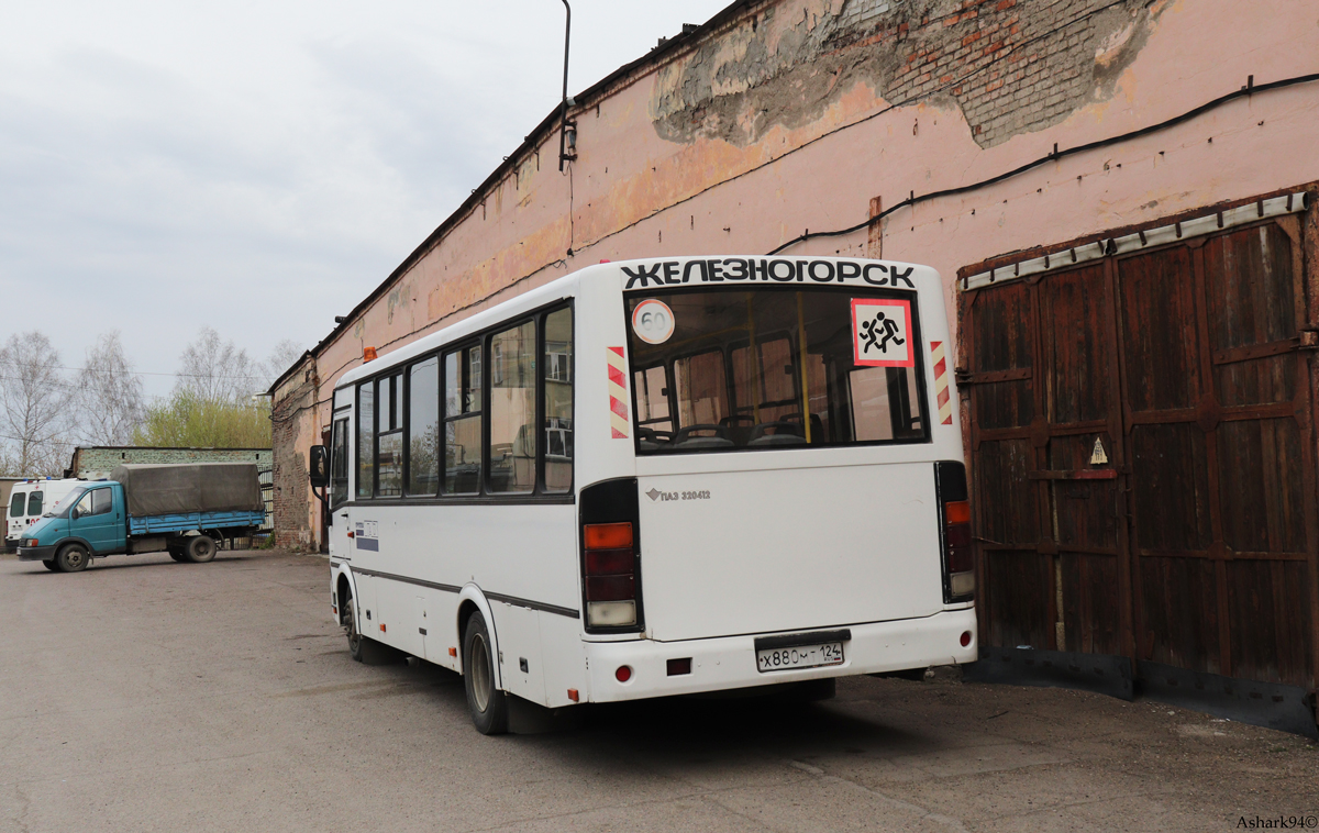 Zheleznogorsk (Krasnoyarskiy krai), PAZ-320412-05 (3204CE, CR) # Х 880 МТ 124