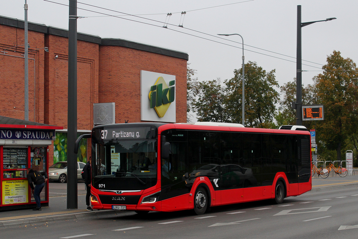 Kaunas, MAN 12C Lion's City NL330 EfficientHybrid # 971