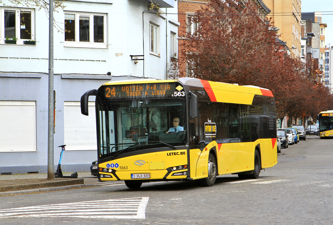Liège, Solaris Urbino IV 12 hybrid No. 5563