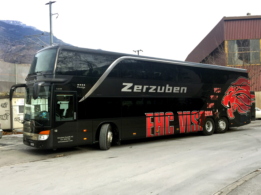Sion, Setra S431DT # 12; Buses of sport clubs and national teams