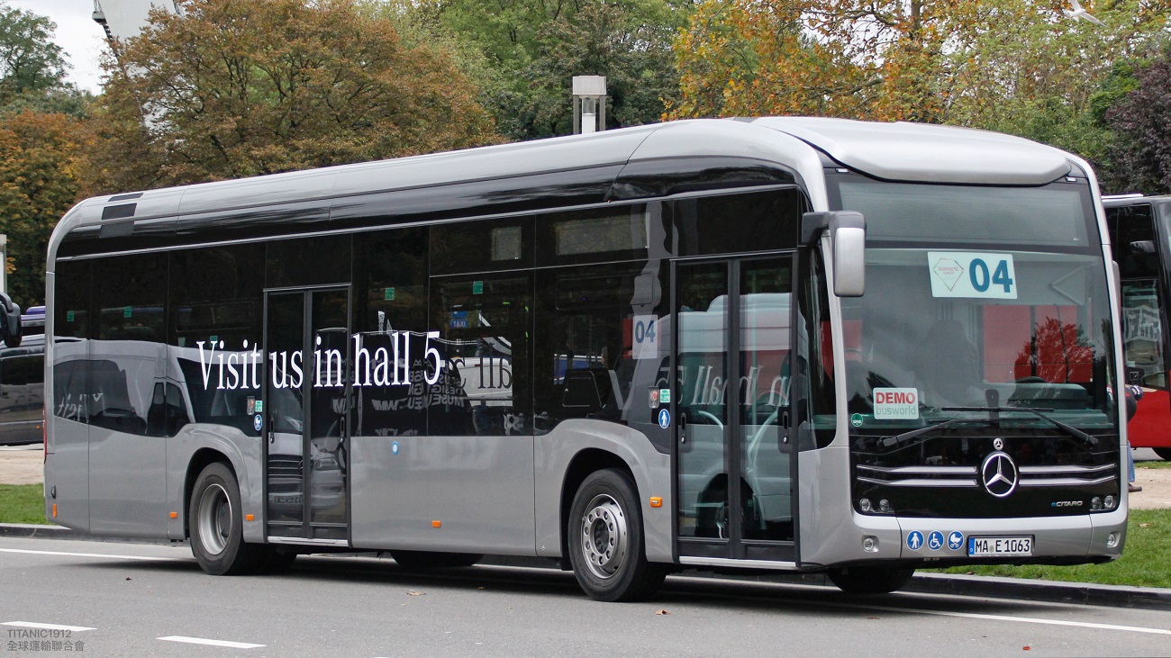 Mannheim, Mercedes-Benz eCitaro č. MA-E 1063; Brusel — Busworld Bruxelles 2019
