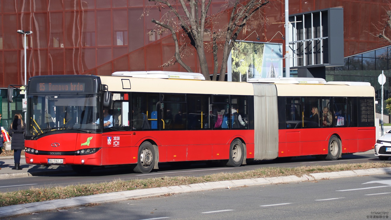 Белград, Solaris Urbino III 18 № 3038