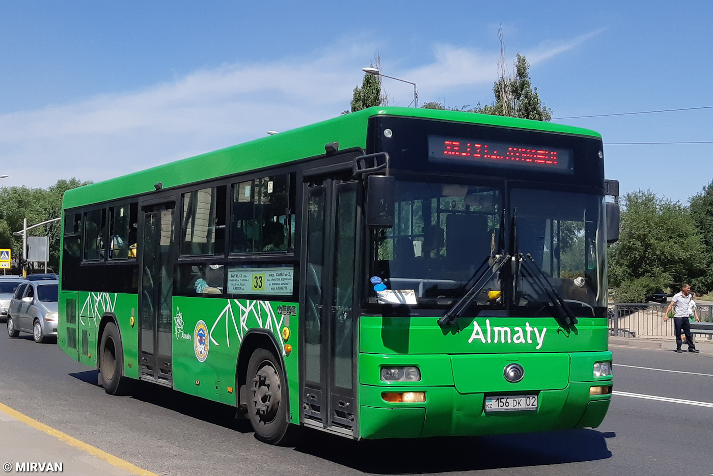 Almaty, Yutong ZK6108HGH № 156 DK 02