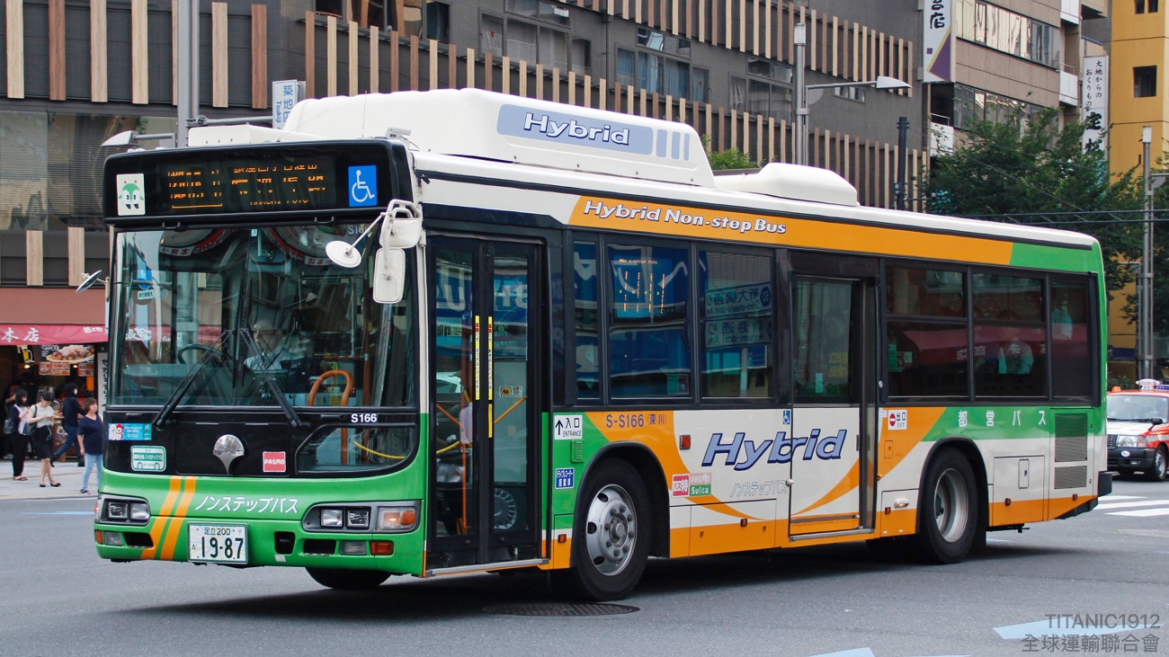 Tokyo, Hino Blue Ribbon City Hybrid BJG-HU8JLFP # S166