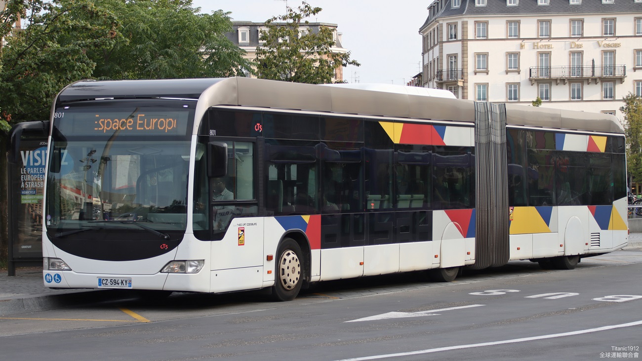 Strasbourg, Mercedes-Benz O530 Citaro Facelift G CNG BHNS # 801