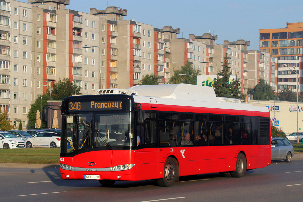 Kaunas, Solaris Urbino III 12 CNG No. 778