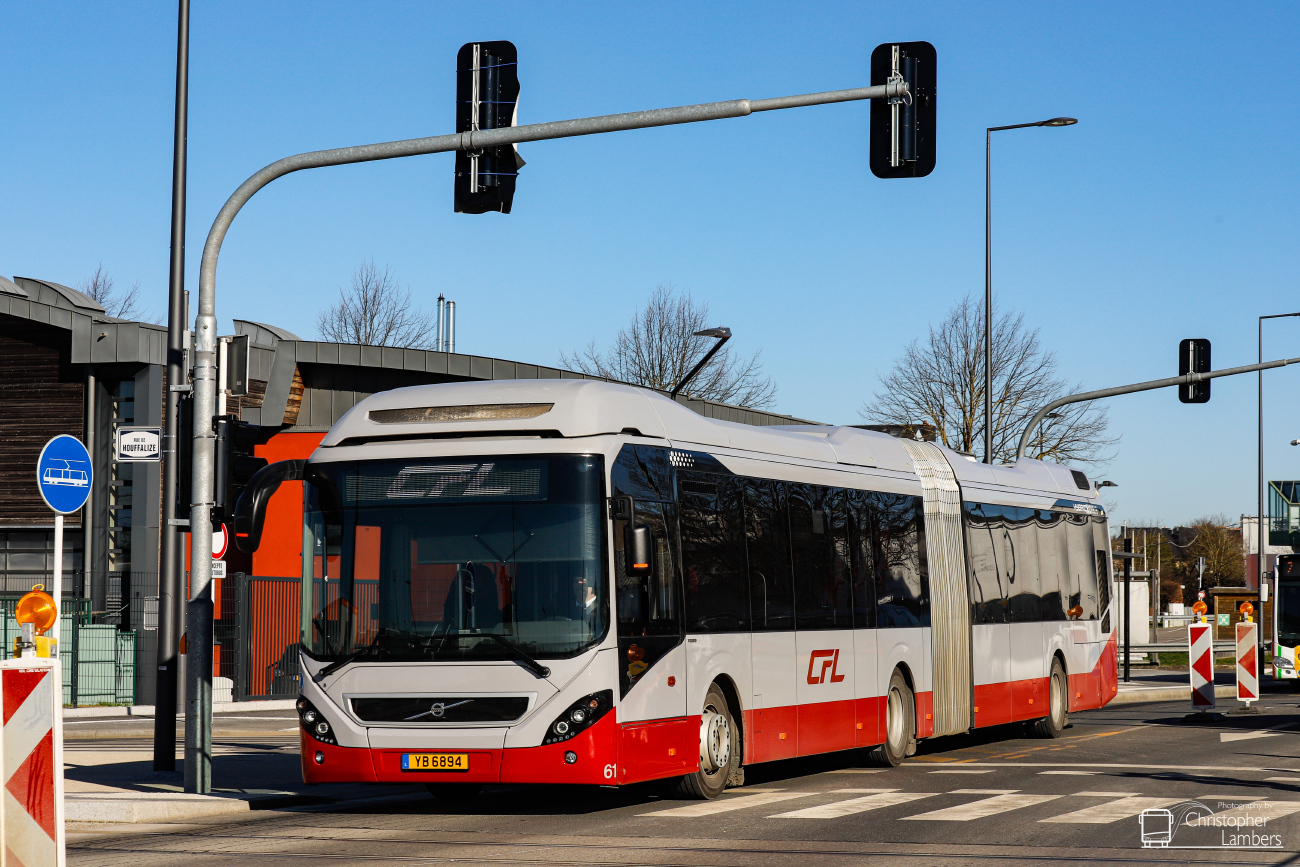 Luxembourg-ville, Volvo 7900A Hybrid № 61