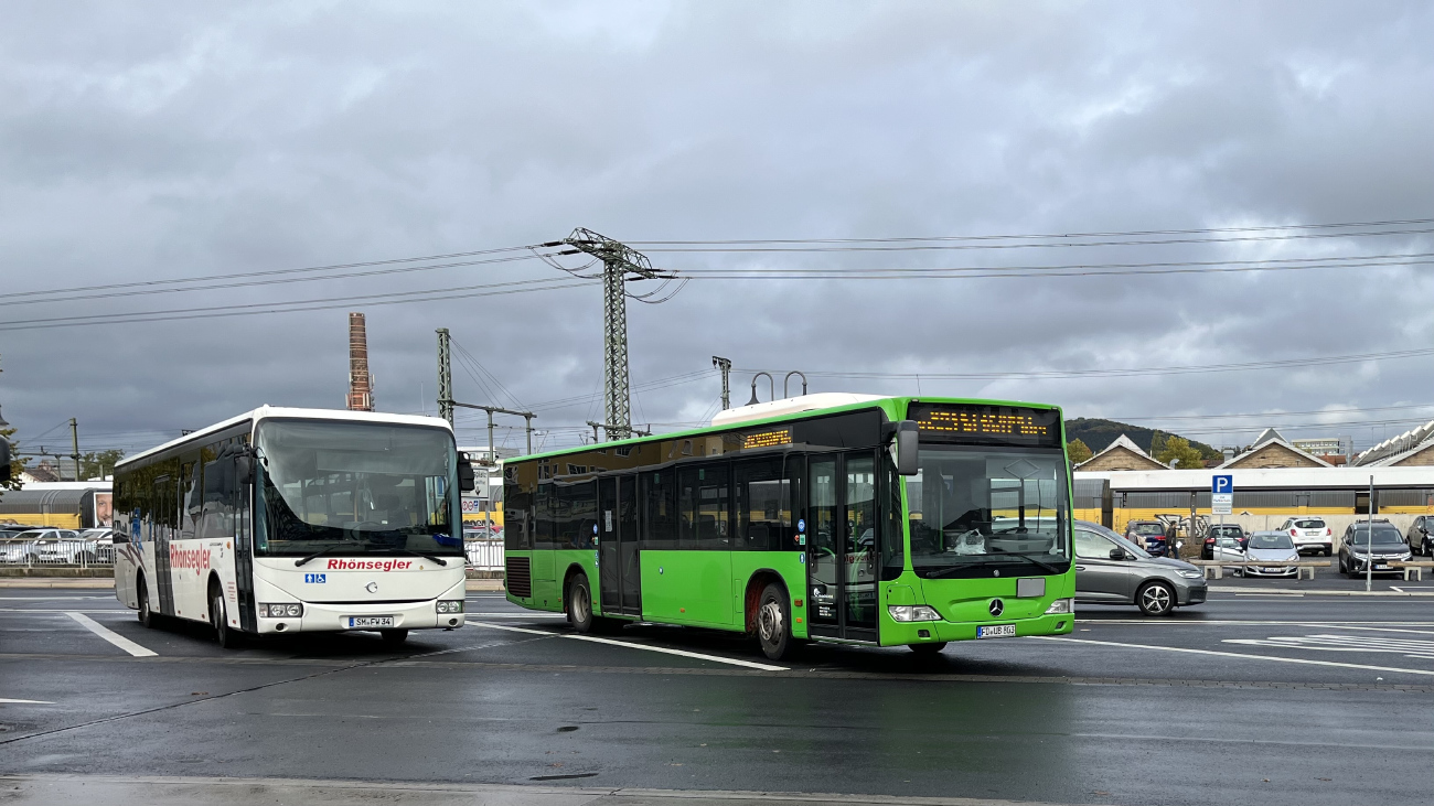 Майнинген, Irisbus Crossway LE 12M № SM-FW 34; Фульда, Mercedes-Benz O530 Citaro Facelift № FD-UB 803