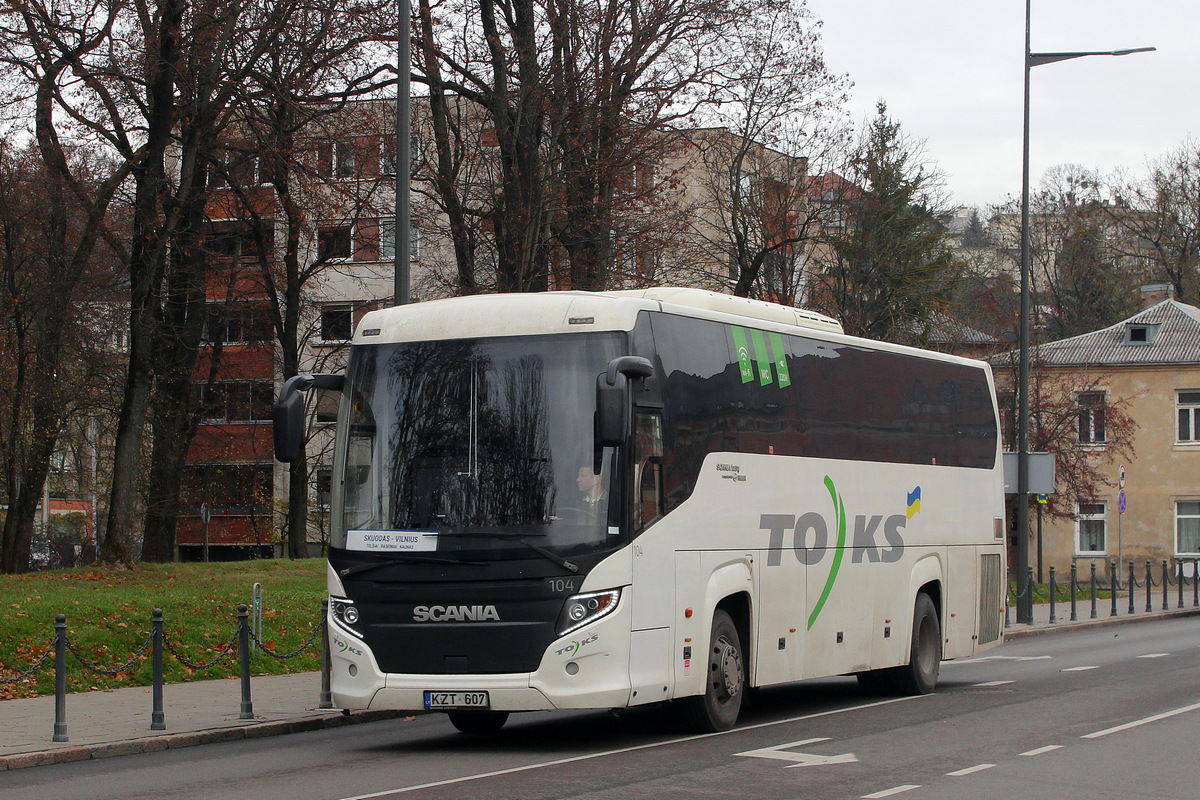 Vilnius, Scania Touring HD (Higer A80T) č. 104