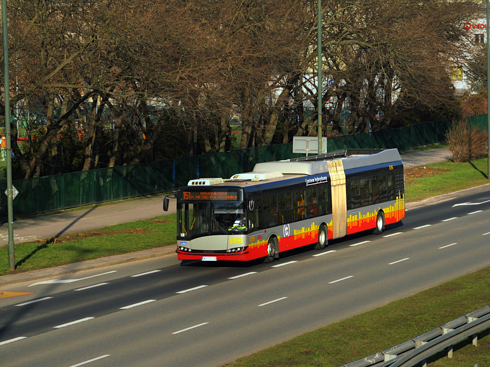 Warsaw, Solaris Urbino III 18 Hybrid # 8396