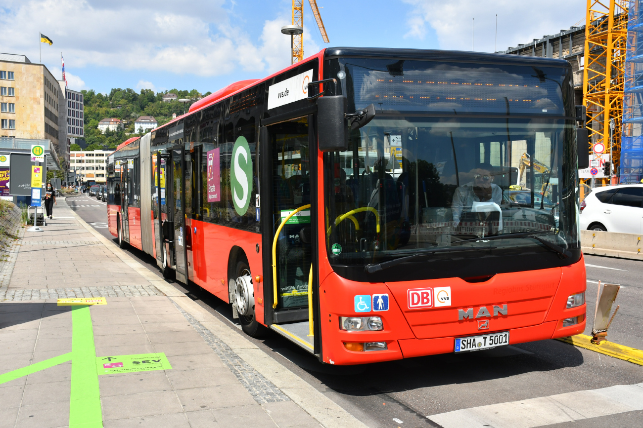 Швебиш-Халль, MAN A23 Lion's City G NG363 № 5001; Штутгарт — SEV Stammstreckensperrung S-Bahn Stuttgart