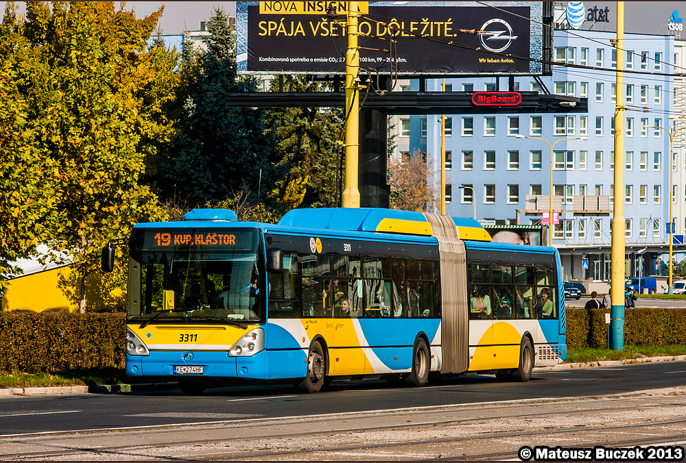 Košice, Irisbus Citelis 18M CNG # 3311