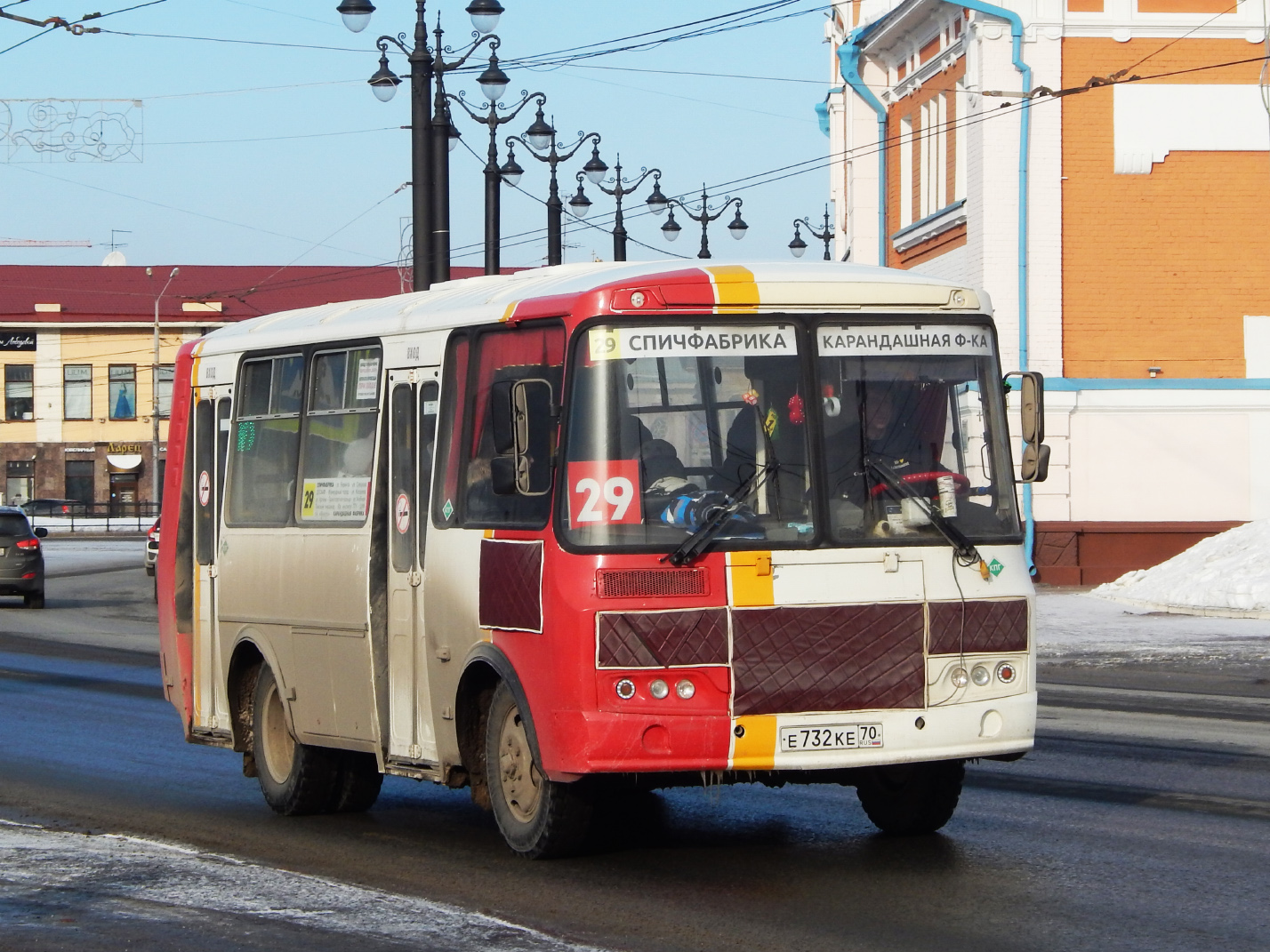 Tomsk, PAZ-32054 (40, K0, H0, L0) nr. Е 732 КЕ 70