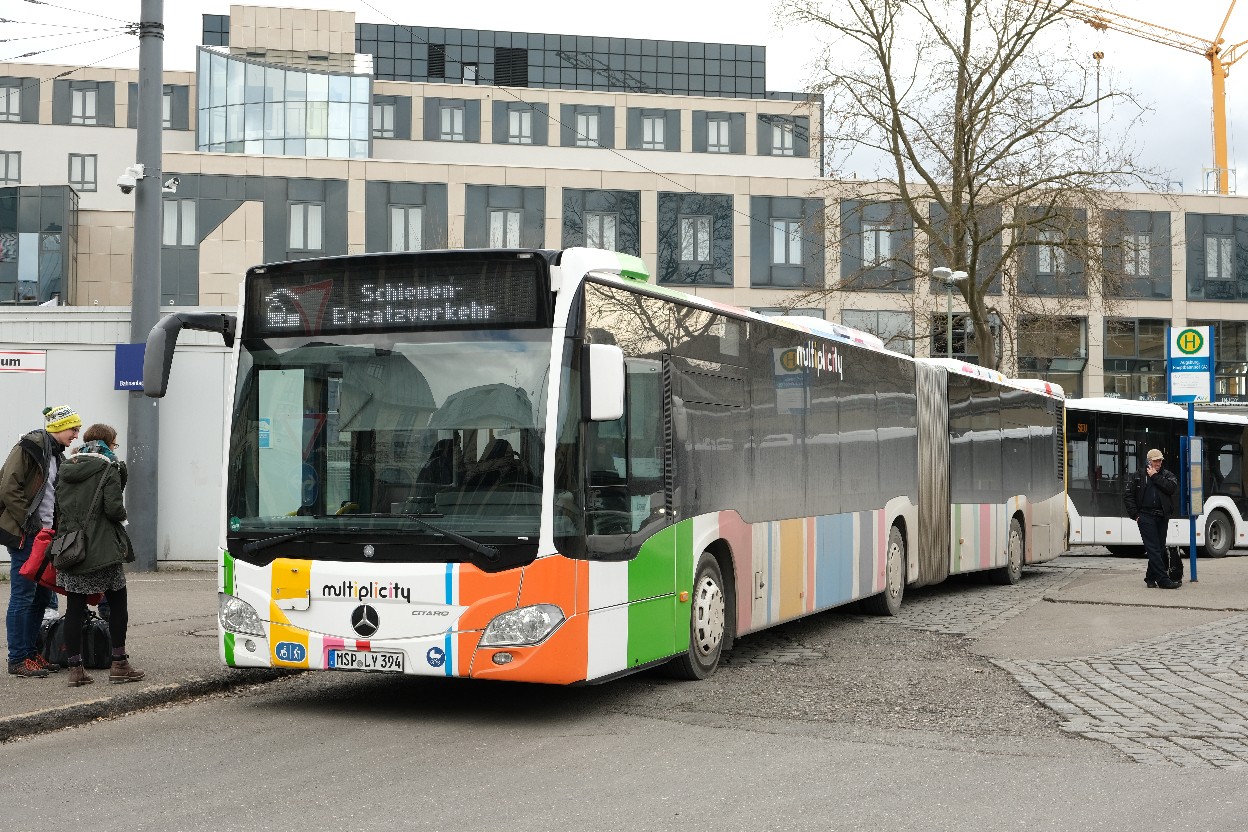 Karlstadt am Main, Mercedes-Benz Citaro C2 GÜ Hybrid No. MSP-LY 394