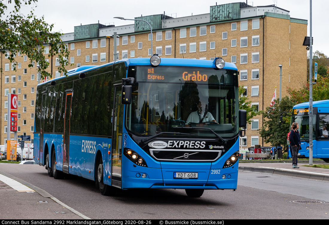 Gothenburg, Volvo 8900LE № 2992