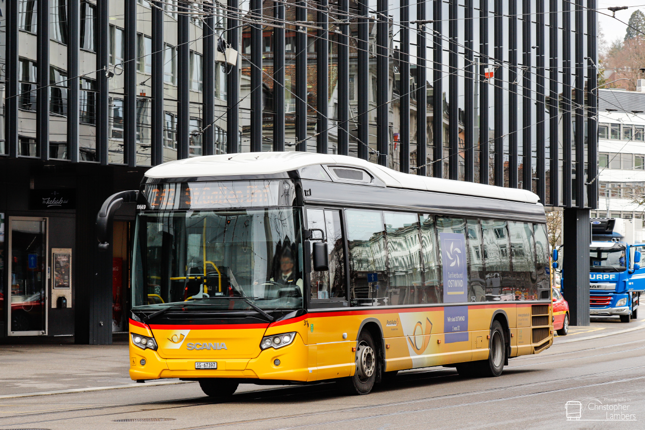 St. Gallen, Scania Citywide LE 12M Hybrid # 10669