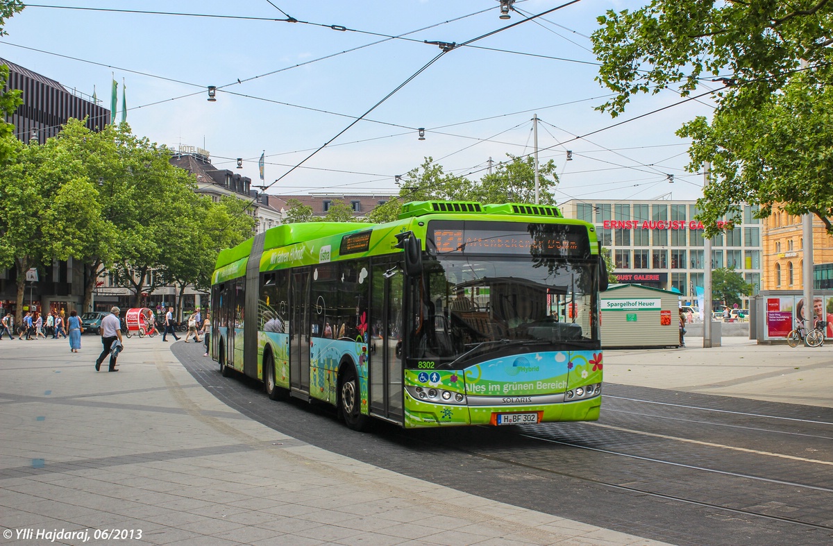 Hannover, Solaris Urbino III 18 Hybrid Nr. 8302