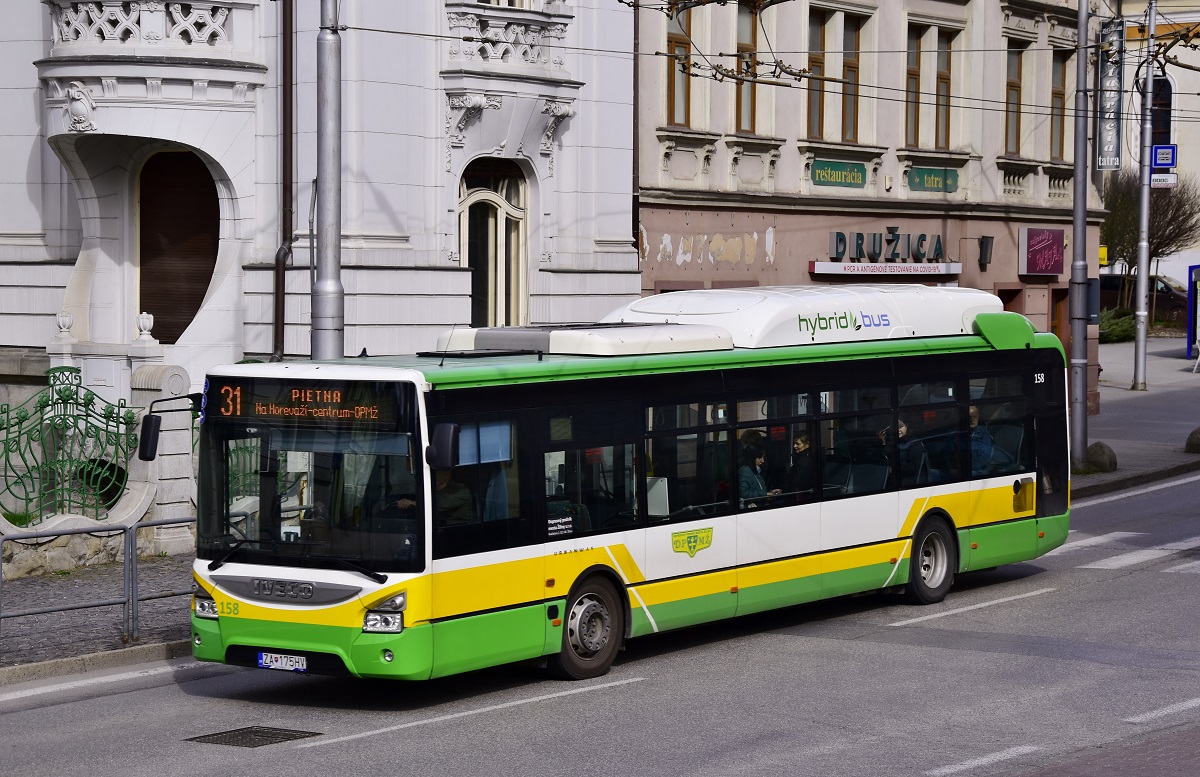 Zsolna, IVECO Urbanway 12M Hybrid №: 158