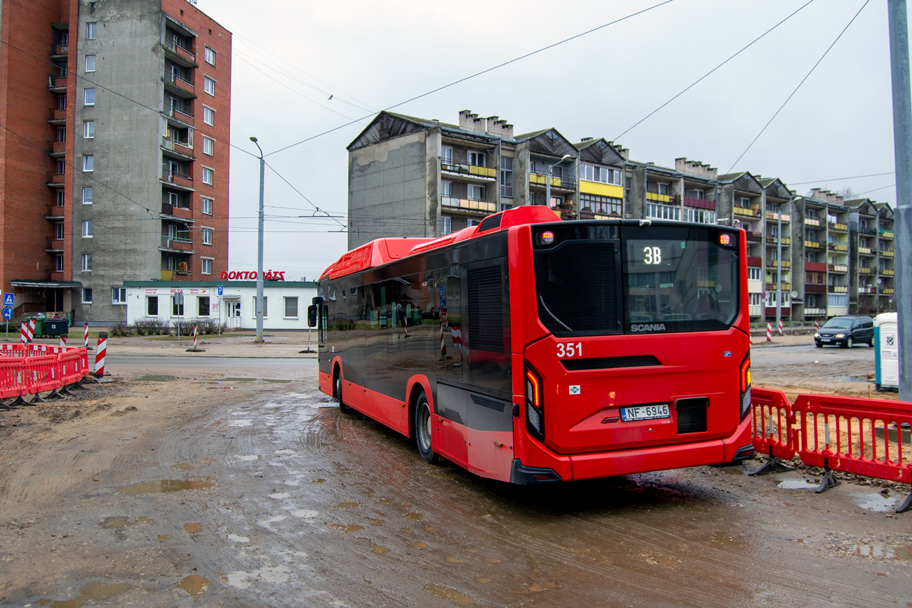 Daugavpils, Scania Citywide LF II 12M CNG №: 351