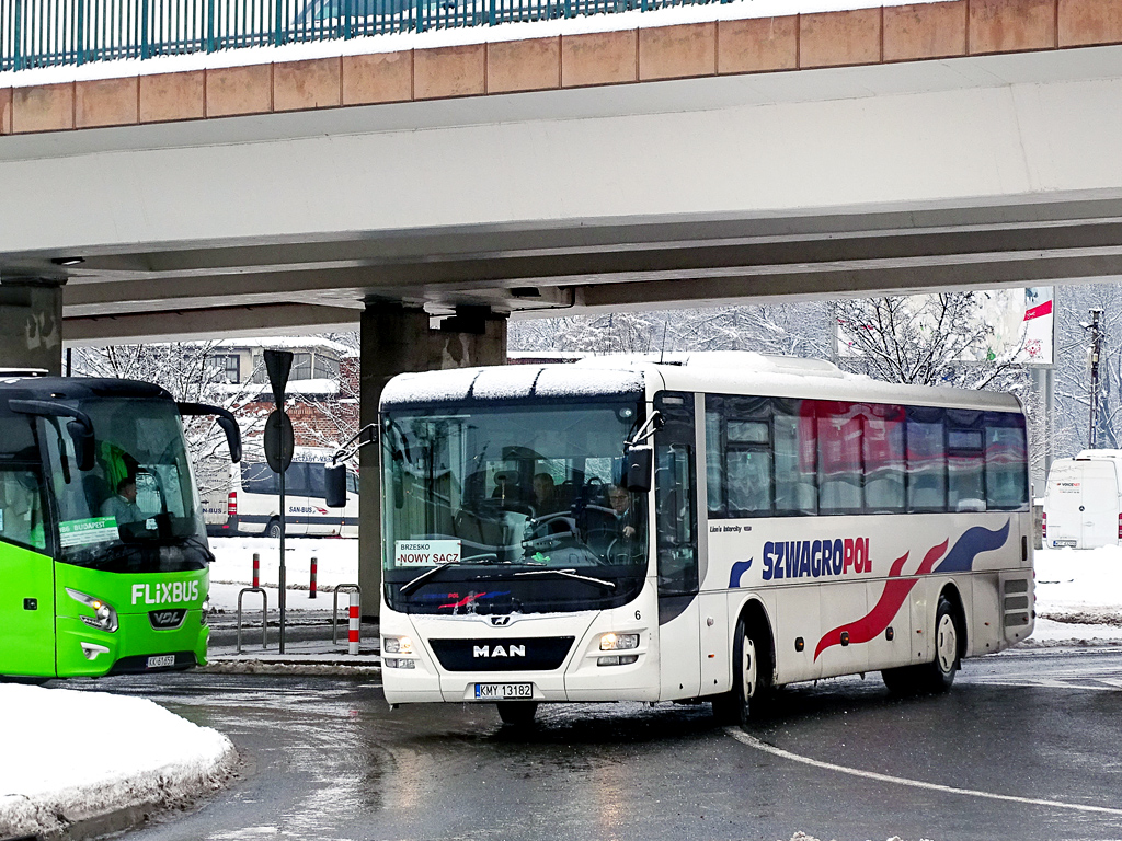 Krakov, MAN R60 Lion's Intercity ÜL290-12 č. 6