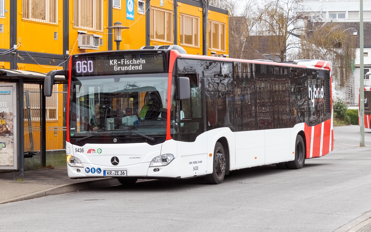 Krefeld, Mercedes-Benz Citaro C2 Hybrid č. 5436