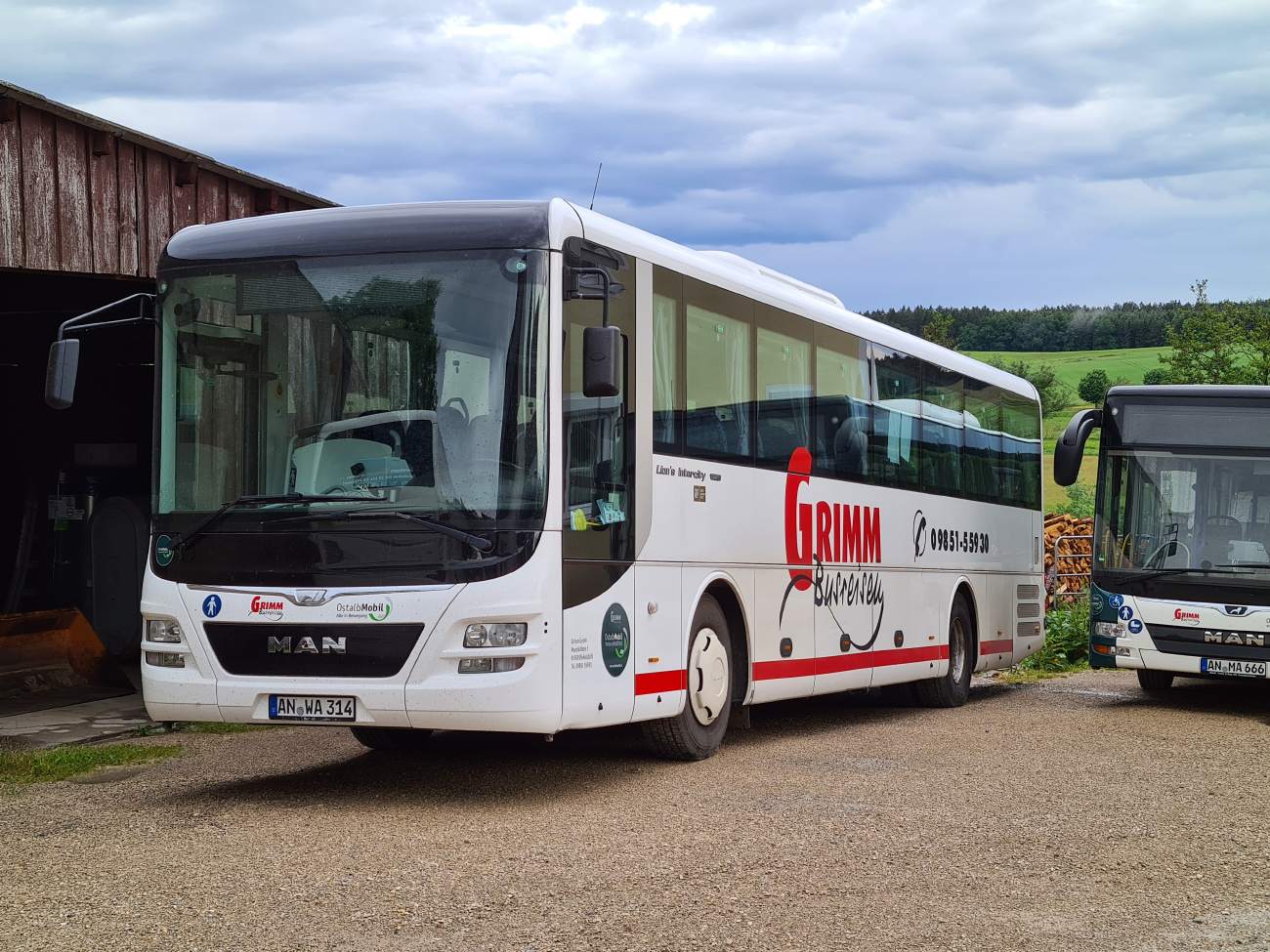 Ansbach, MAN R60 Lion's Intercity ÜL290-12 # AN-WA 314