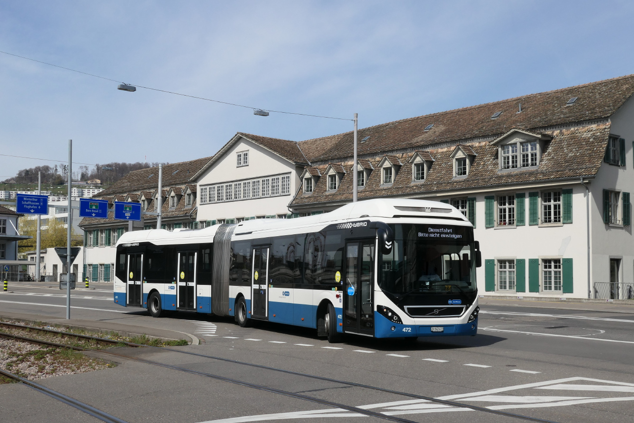 Цюрих, Volvo 7900A Hybrid № 472