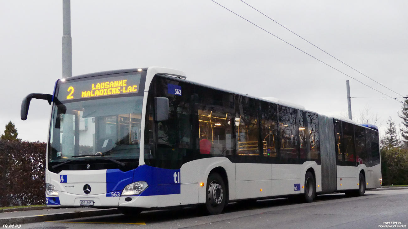 Lausanne, Mercedes-Benz Citaro C2 G # 563