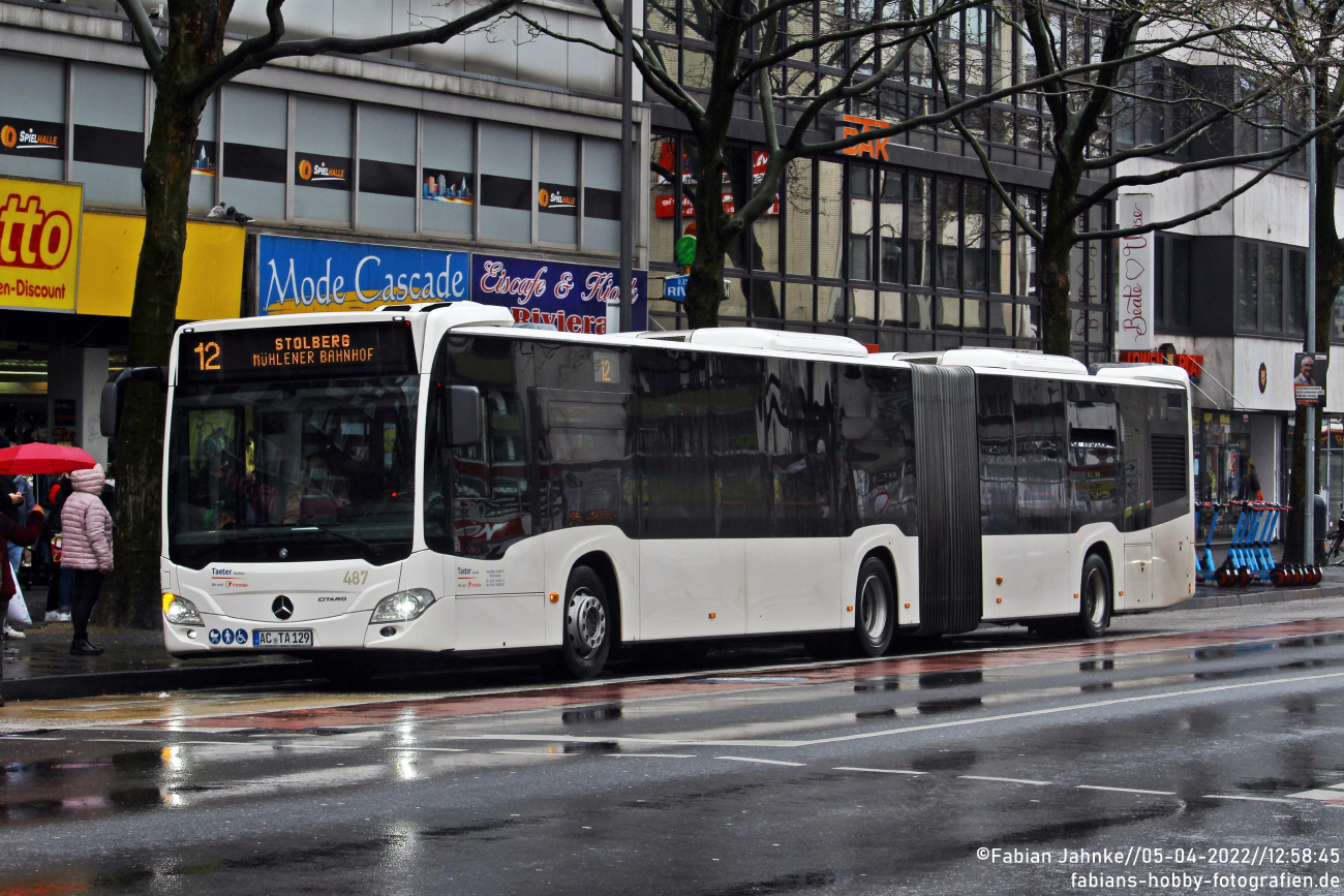 Aachen, Mercedes-Benz Citaro C2 G # 487