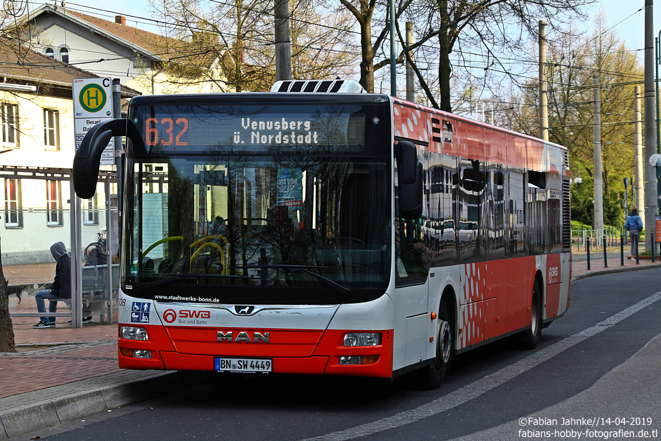 Bonn, MAN A37 Lion's City NL293 # 1708