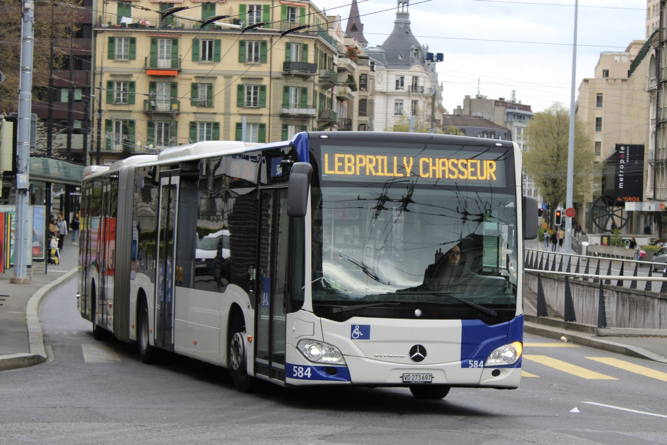 Lausanne, Mercedes-Benz Citaro C2 G # 584