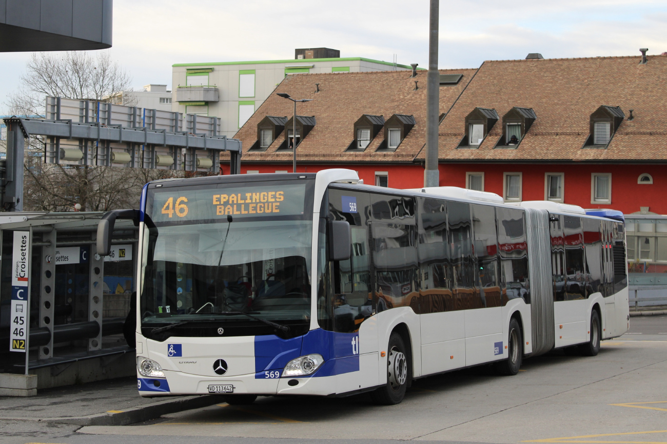 Lausanne, Mercedes-Benz Citaro C2 G nr. 569