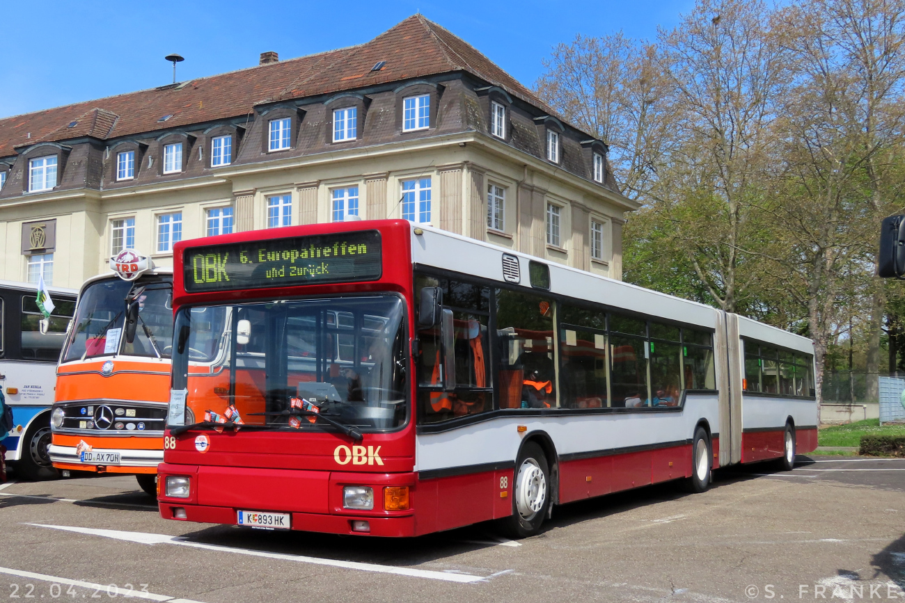 Klagenfurt, MAN A11 NG272 nr. 88; Speyer — 6th European Meeting of Historic Buses (22.04.2023)