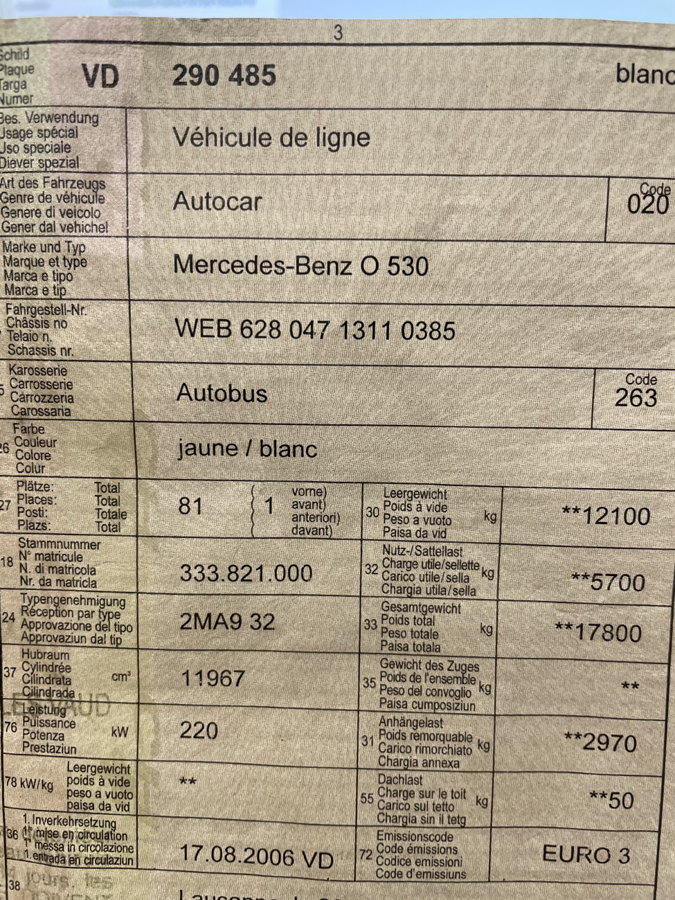 Yverdon-les-Bains, Mercedes-Benz O530 Citaro č. 4266