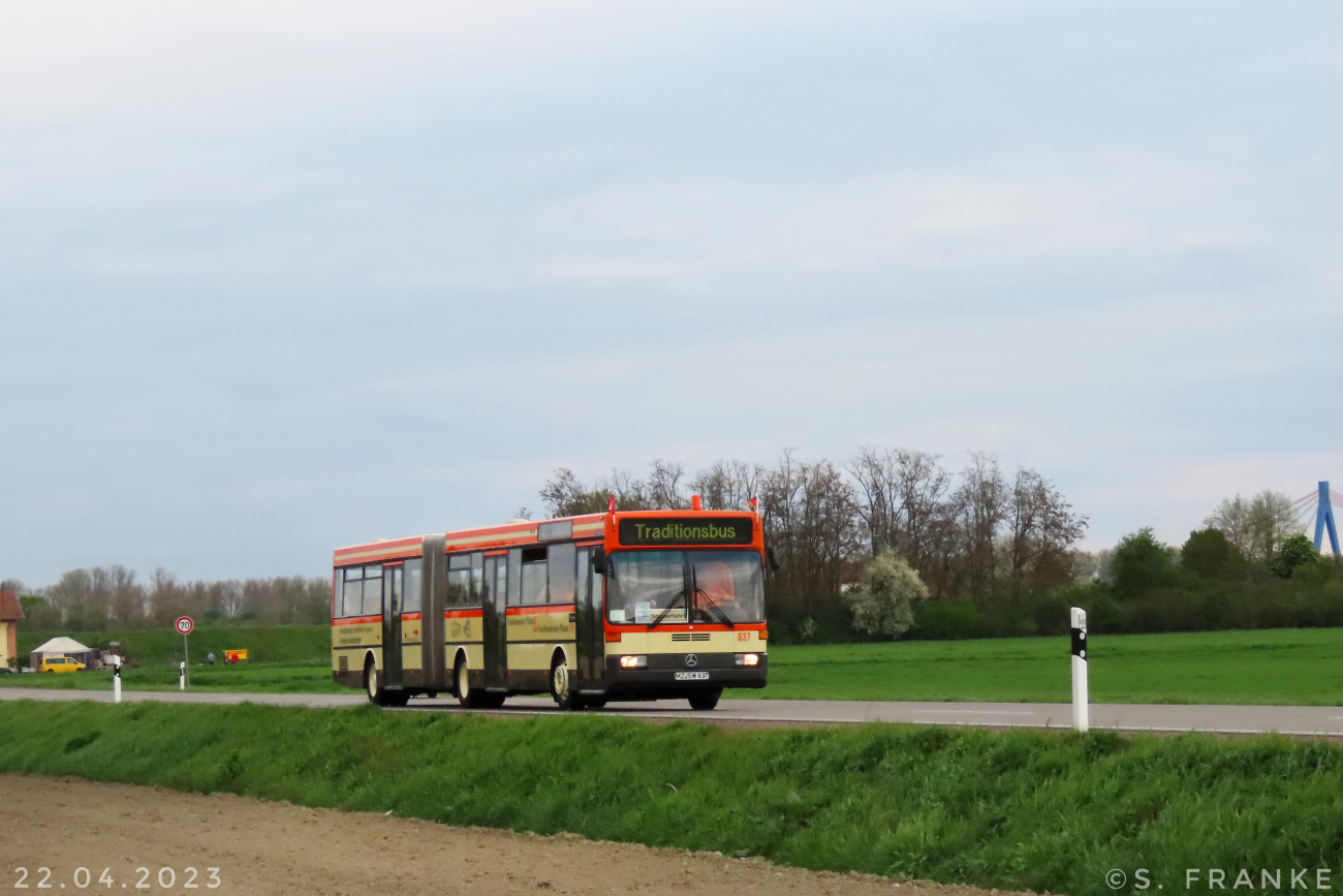 Mainz, Mercedes-Benz O405G # 637; Speyer — 6th European Meeting of Historic Buses (22.04.2023)