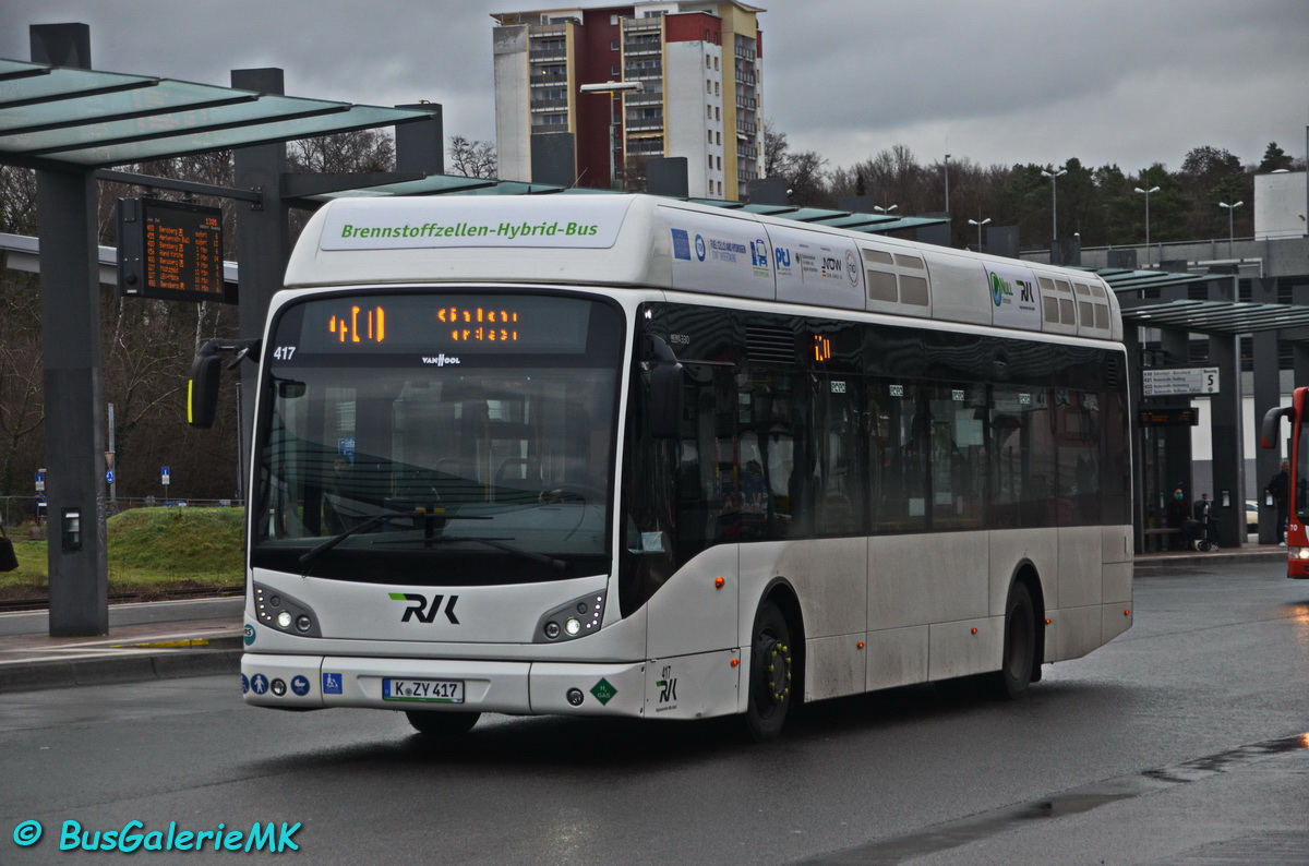Cologne, Van Hool New A330 Fuel Cell # 417