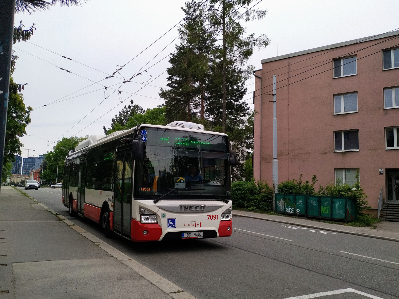 Brno, IVECO Urbanway 12M CNG nr. 7091