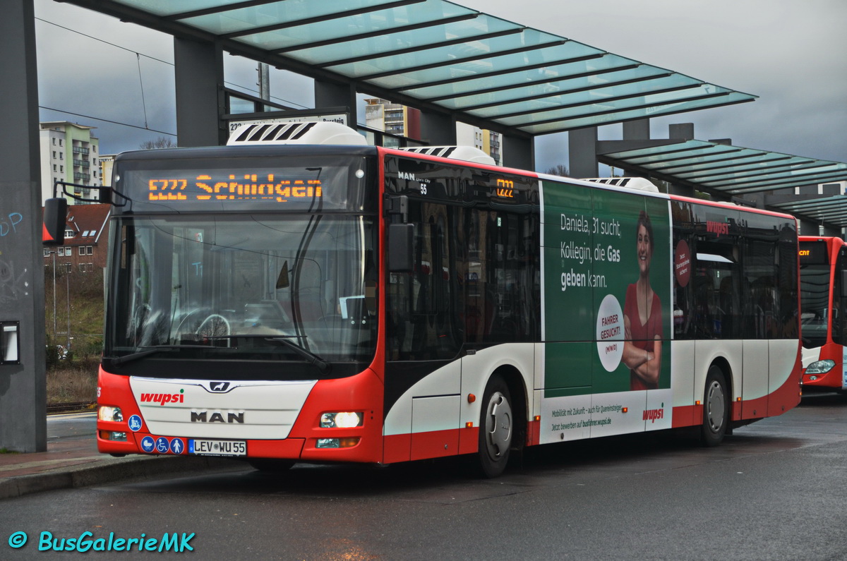 Leverkusen, MAN A21 Lion's City NL283 № 55