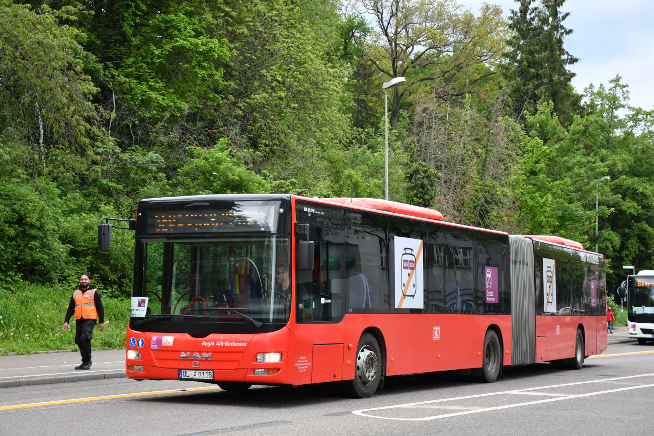 Ulm, MAN A23 Lion's City G NG363 Nr. UL-A 9118; Stuttgart — EV Digitaler Knoten Stuttgart — 2023