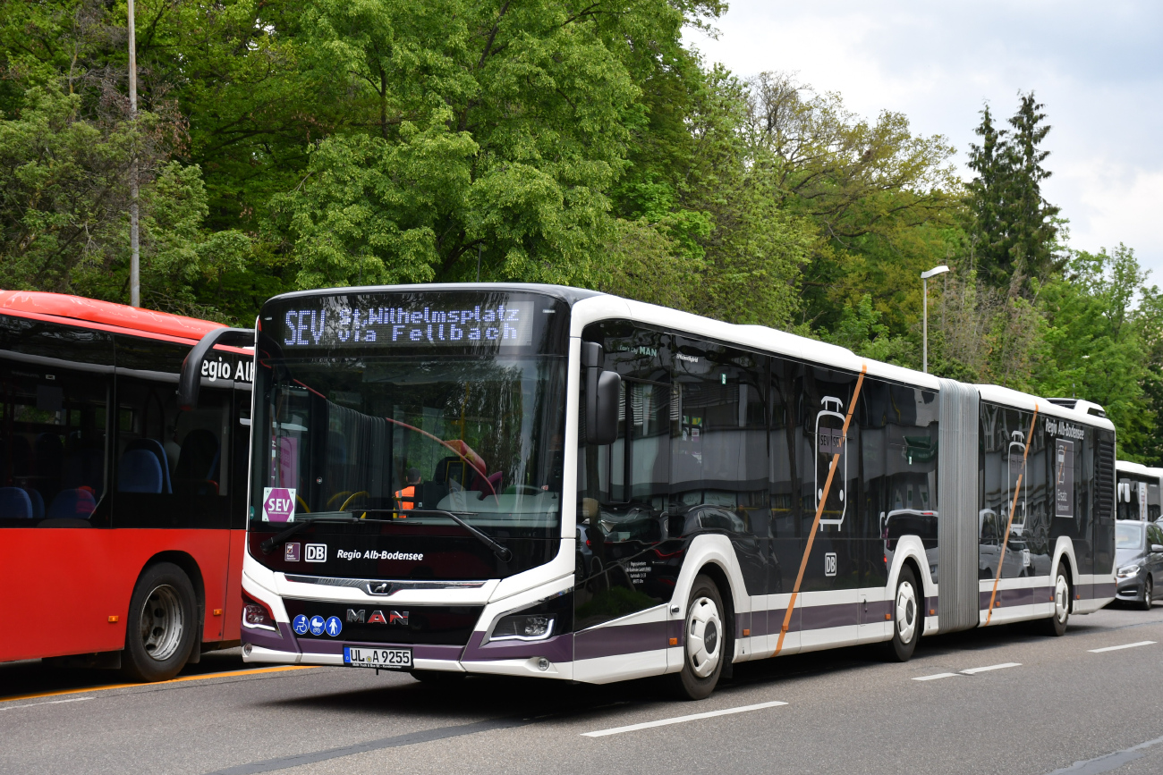 Ulm, MAN 18C Lion's City NG360 EfficientHybrid č. UL-A 9255; Stuttgart — EV Digitaler Knoten Stuttgart — 2023