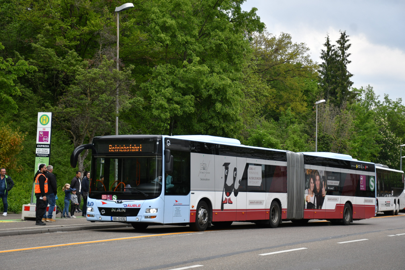 Böblingen, MAN A23 Lion's City G NG363 No. BB-D 830; Stuttgart — EV Digitaler Knoten Stuttgart — 2023